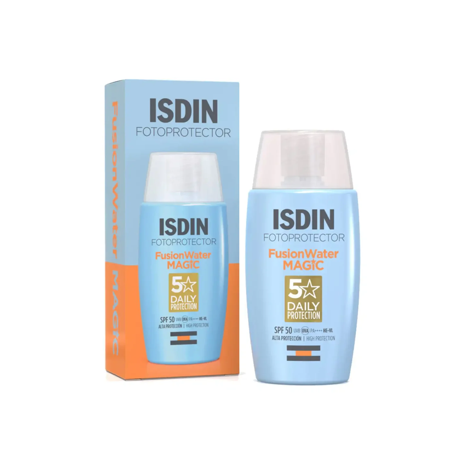 ضدآفتاب ایزدین فیوژن واتر مجیک SPF50 مدل Magic بی‌رنگ