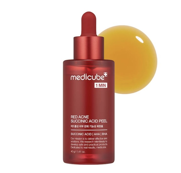 پیلینگ ضد جوش سوکسینیک اسید مدی‌کیوب Medicube Red Acne Succinic Acid Peel (1 Min)